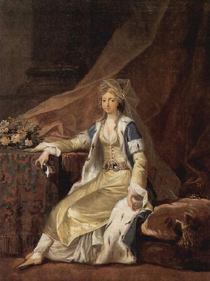  Portrat der Herzogin Louisa von Schleswig-Holstein-Sonderburg-Augustenburg in turkischer Tracht